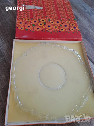 немско плато за торта поднос Walther kristallglass 8/2