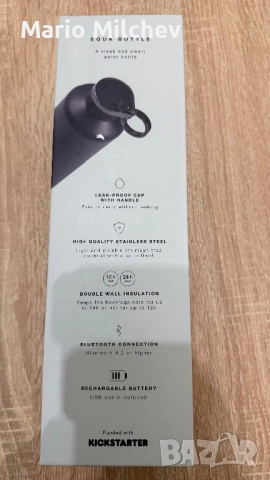 Equa smart water bottle, снимка 3 - Други - 52699101