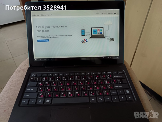 Таблет със отделяща се клавиатура и инсталиран Windows, снимка 2 - Таблети - 52107004