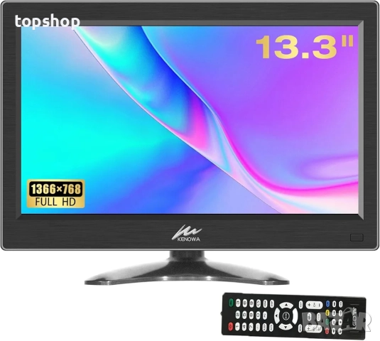 Чисто нов Kenowa 13.3-инчов малък HDMI PC монитор HD 1366x768P LED екран HDMI/VGA/BNC/USB/AV порт...