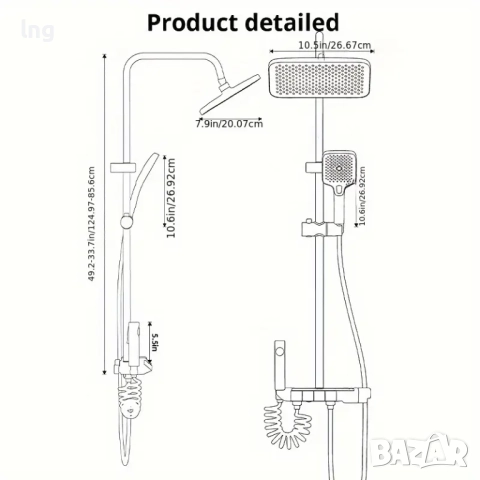 Продавам: Термостатичен душ комплект с иновативен дизайн, снимка 4 - Душове - 51454051