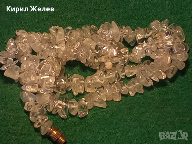 СТАРО СКЪПОЦЕННО КОЛИЕ ЧИСТ ПЛАНИНСКИ КРИСТАЛ РЕТРО ГЕРДАН ОГЪРЛИЦА 34701