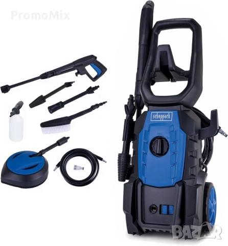 Водоструйка Scheppach HPC1600 1600W 135bar 420лч, снимка 2 - Парочистачки и Водоструйки - 54200370