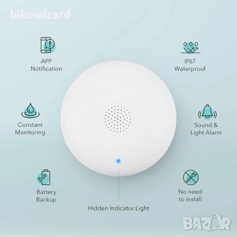 HBN WLAN комплект от 2 детектора за вода с WiFi , снимка 4 - Друга електроника - 52203916