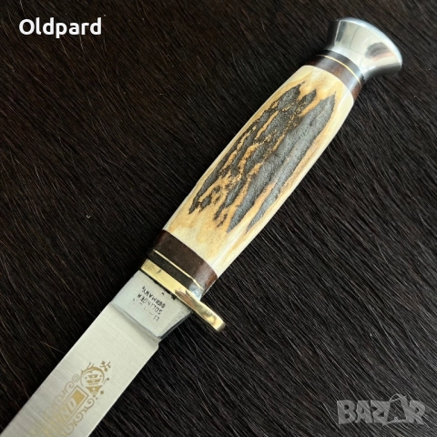 Античен немски ловен нож. В ново състояние (немска колекция).(063), снимка 3 - Ножове - 52165302