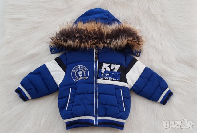 Бебешко зимно яке с пух на качулката 0-3 месеца, снимка 15 - Бебешки якета и елеци - 42392105