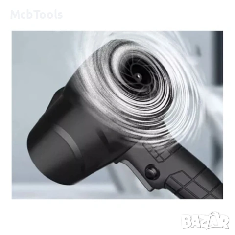 Акумулаторен турбо пистолет – Мощна въздушна духалка за почистване и сушене, снимка 3 - Други инструменти - 54103868