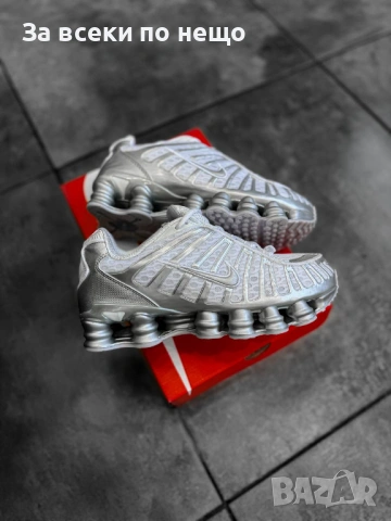 Nike Shox TL Мъжки Маратонки С Кутия👟Мъжки Спортни Обувки Сиво Код S415, снимка 3 - Маратонки - 53265772