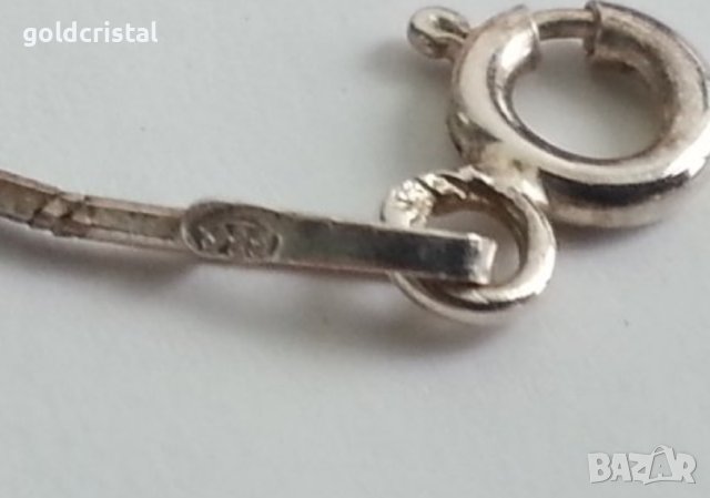 сребърен медальон с седеф, снимка 3 - Обеци - 17304857