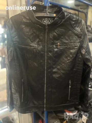 Мъжко кожено яке, снимка 2 - Якета - 48377766