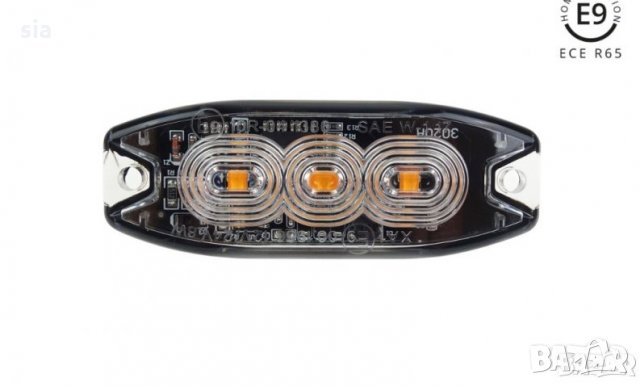 Блиц , 3Х3 LED, Предупредителни мигащи светлини, Универсални, 12V-24V, Аварийни маяци, снимка 2 - Аксесоари и консумативи - 31668986