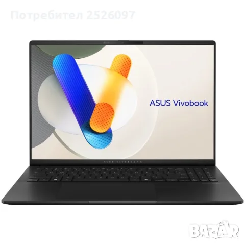 ASUS VivoBook S16 OLED/120Hz 3.2K/AI 9 365 24MB/24GB 7500 MHz/1TB/Гаранция, снимка 2 - Лаптопи за работа - 56139909