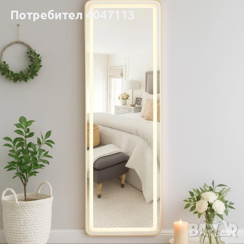 Луксозно огледало с LED рамка, снимка 3 - Други - 51772228