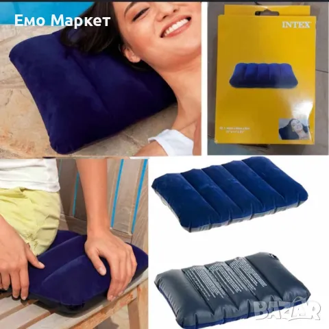 Спокоен сън с надуваемата възглавница Intex Downy: Удобство и комфорт навсякъде, снимка 2 - Други стоки за дома - 49406125