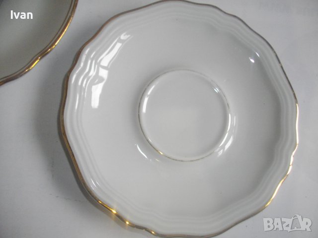 7 бр. Порцеланови Чинии ф150мм-BAVARIA-Стил Барок-Немски-За Чай/Кафе/Десерт, снимка 9 - Чинии - 39848331