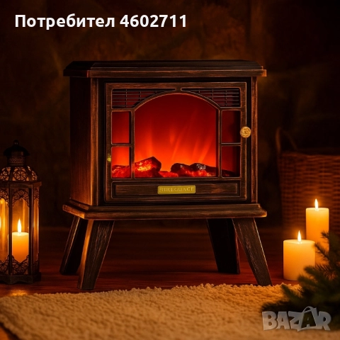 Ретро камина с ефект на пламък – уют и атмосфера, снимка 2 - Лед осветление - 51925577