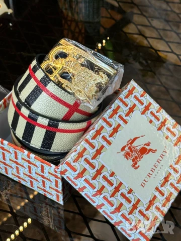 колани от естествена кожа в кутия burberry, снимка 3 - Колани - 50741985