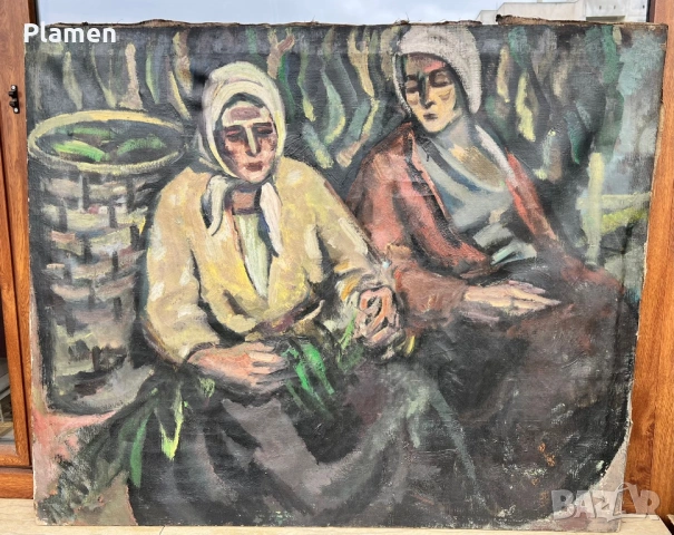 ГОЛЯМА КАРТИНА МАСЛО НА ПЛАТНО ВЕНКО ПЕТРОВ