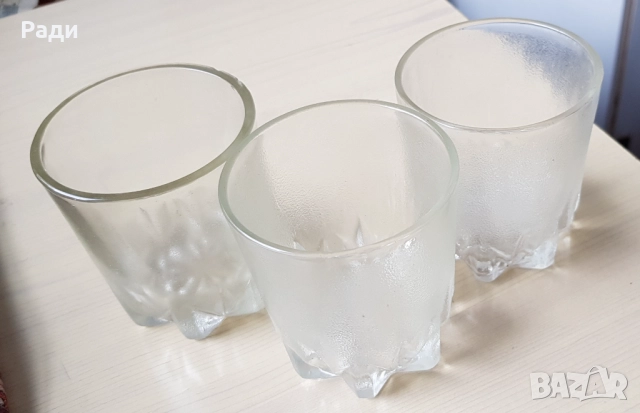 Продавам български чаши масивно стъкло, снимка 11 - Чаши - 35505234