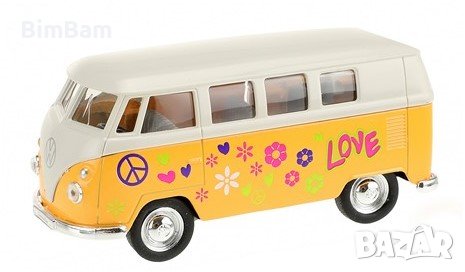 Колекционерски метален бус Volkswagen 1963 VW Bus Welly NEX, снимка 2 - Коли, камиони, мотори, писти - 44449128