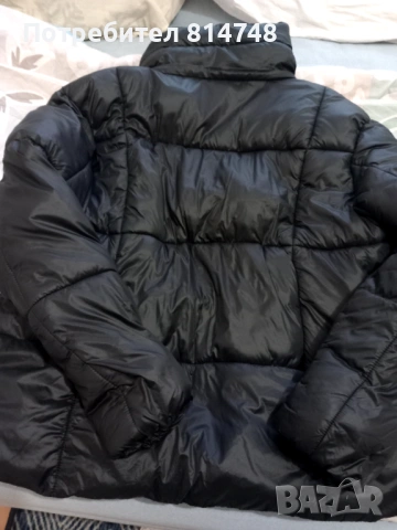 Дамско черно топло яке L размер, снимка 4 - Якета - 53992363