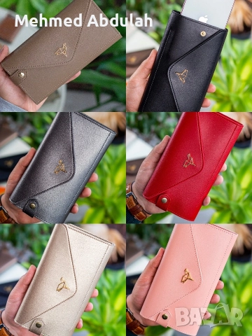 Различни цветове дамски портмонета