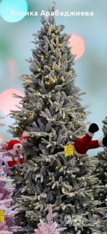 Коледна елха с вградени лампички по връхчетата, снимка 5 - Декорация за дома - 52243198