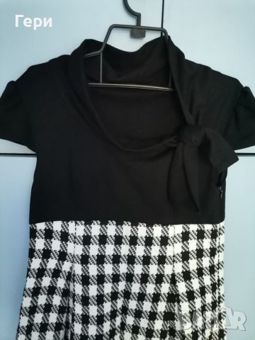 Елегантна черно-бяла рокличка, снимка 3 - Рокли - 42281334