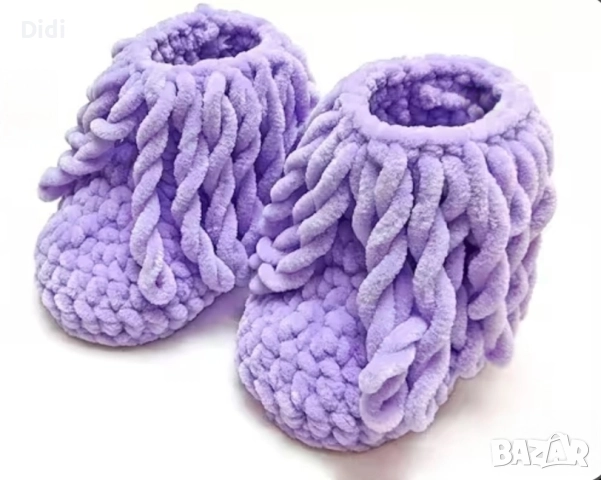 Ръчно плетени терлички в цвят и размер по Ваше желание , снимка 5 - Бебешки чорапи - 52421018