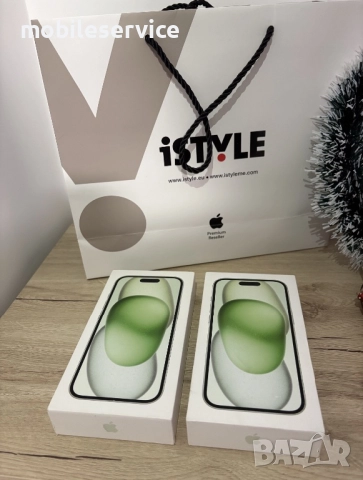 ЧИСТО НОВ! iPhone 15 Green 128 GB, снимка 2 - Apple iPhone - 52877004