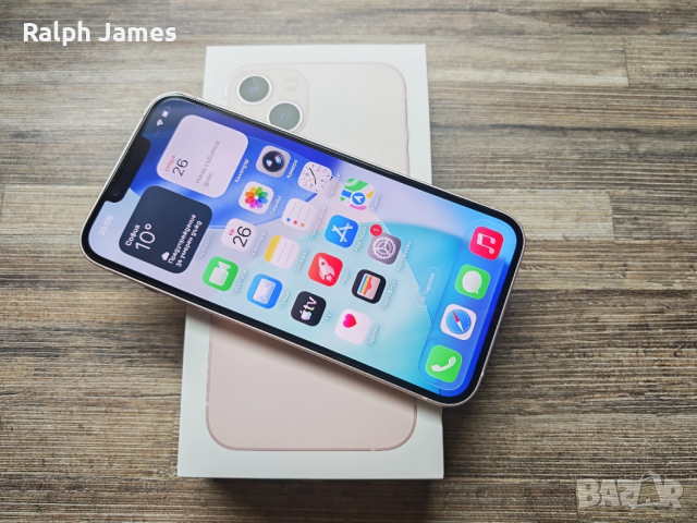 Отличен iPhone 13 5G 128 GB Pink Гаранция, снимка 3 - Apple iPhone - 52590312