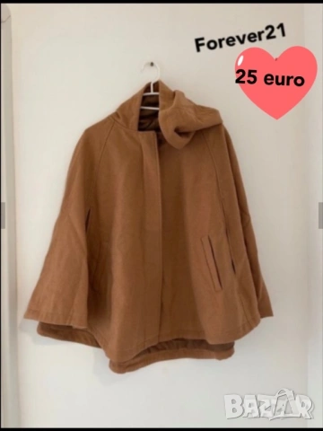 Дълго пухкаво палто Сака Zara H&M Bershka Forever21 (S/M), снимка 14 - Сака - 38112865
