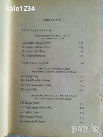 Събрани произведения на Оскар Уайлд. Collected works of Oscar Wilde. Книга. Разкази. Есета. Поеми. , снимка 7 - Художествена литература - 36422365