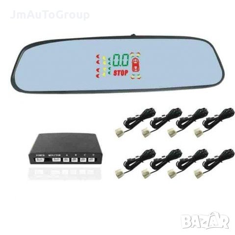 Парктроник с огледало за задно виждане – 8 сензора AP PS4MIROR8, снимка 1