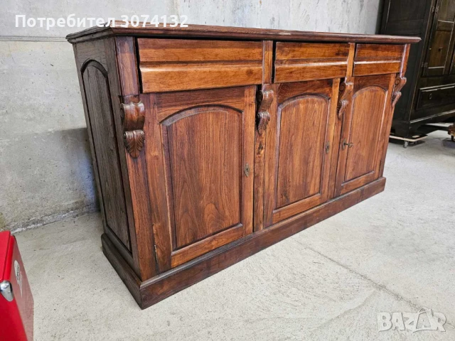 Контрабюфет в стил Рустик (изцяло от масив), снимка 4 - Бюфети - 50667929