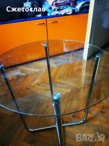 Стъклена масичка , снимка 2 - Маси - 51991103