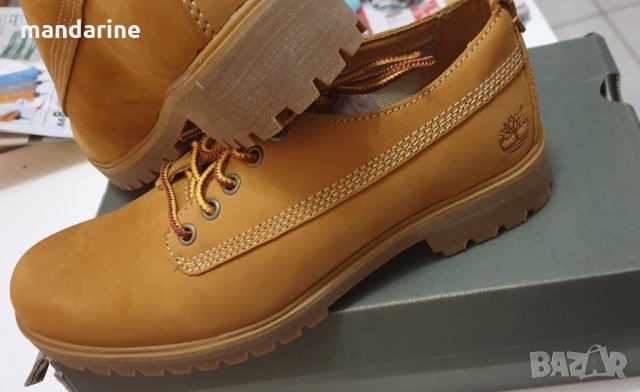 ПРОМО 🍊 TIMBERLAND 🍊 Дамски обувки ест. набук OXFORD BOOTS 36-36½-37 нови с кутия, снимка 13 - Дамски ежедневни обувки - 20518240