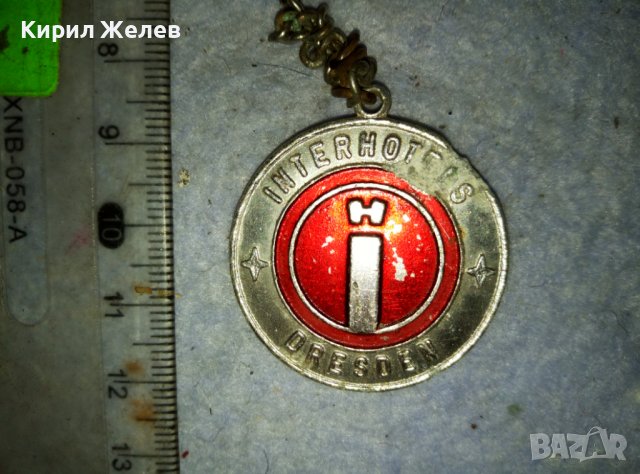 INTERHOTELS DRESDEN СТАР РЯДЪК НЕМСКИ КОЛЕКЦИОНЕРСКИ КЛЮЧОДЪРЖАТЕЛ 38877, снимка 3 - Колекции - 42082413