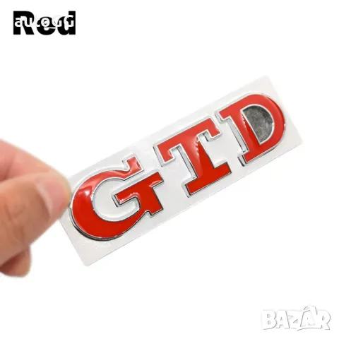 Надпис/Емблема GTD три цвята заден капак, снимка 4 - Аксесоари и консумативи - 47872468
