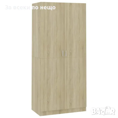Гардероб, дъб сонома, 90x52x200 см, ПДЧ Код P270, снимка 8 - Гардероби - 49768725