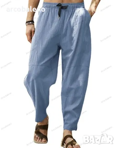 Ежедневни мъжки свободни панталони с шнур, 7цвята , снимка 9 - Панталони - 40780879