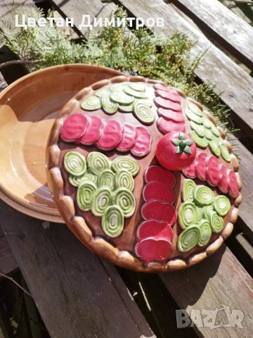 керамична цветна купа за приготвяне, ръчна изработка , снимка 3 - Прибори за хранене, готвене и сервиране - 54083949