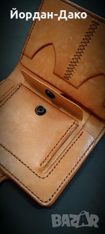 Портфейл ръчна изработка от естествена кожа, снимка 5 - Портфейли, портмонета - 40654023