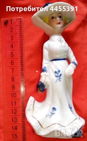 Скулптура елегантна дама на разходка, снимка 3 - Други ценни предмети - 50853167