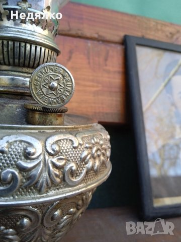 Оригинална газена лампа Gebrüder Brunner WIEN,1880г, снимка 4 - Антикварни и старинни предмети - 35324019