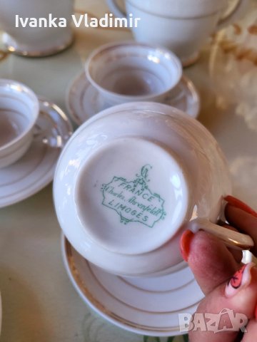 Френски сервиз за кафе LIMOGES , снимка 12 - Сервизи - 42781975