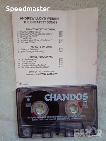 Andrew Lloyd Webber - The Greatest Songs, снимка 3 - Аудио касети - 55862186