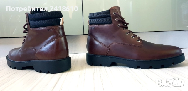 Hugo Boss Leather  Mens Size 45/29 - 29.5 см. НОВО! ОРИГИНАЛ! Мъжки Обувки!, снимка 8 - Спортно елегантни обувки - 52258802