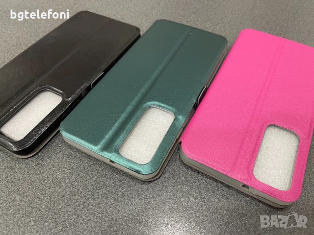 Huawei P Smart 2021 калъф тип тефтер и силикон Carbon, снимка 4 - Калъфи, кейсове - 30966600