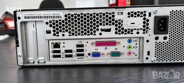 Компютър Lenovo ThinkCentre + монитор ASUS | Core 2 Duo | 2GB RAM | 111GB HDD, снимка 3 - Работни компютри - 56211386